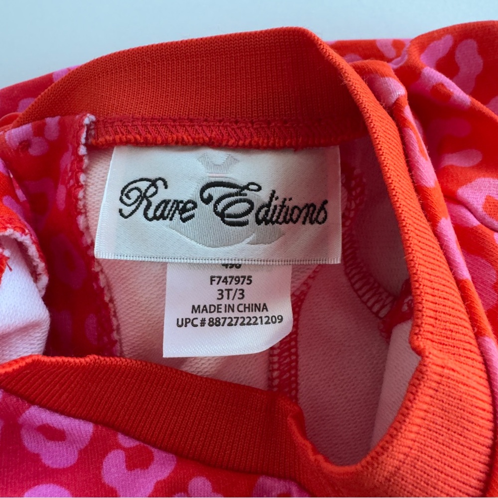 Rare Editions Toddler Girls Leopard Print Patches Dress Pink/Red NWT NEW - Picture 15 of 15